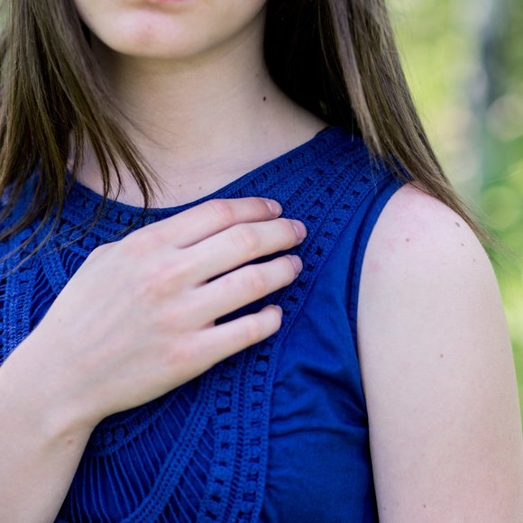 Lined cotton dress - Picture 4 of 15